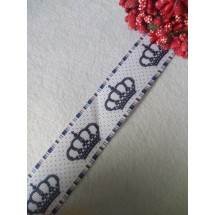 Лента репсовая с рисунком 25мм, цена за 1 м